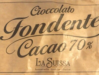 Cioccolato fondente front packaging