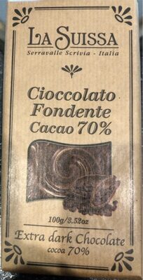 Cioccolato fondente cacao 70% front packaging