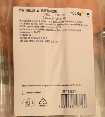 Mortadella al peperoncino