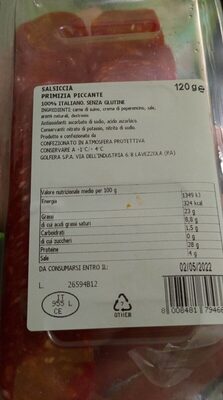 Salsiccia primizia piccante