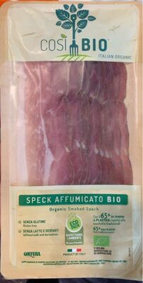 Speck affumicato bio front packaging
