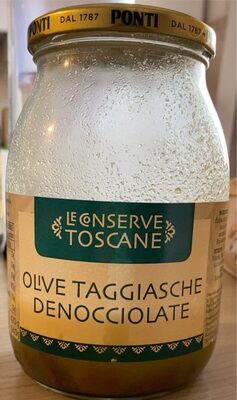 Olive taggiasche denocciolate front packaging