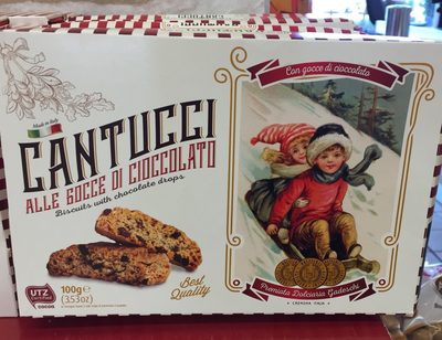Cantucci alle gocce di cioccolato front packaging