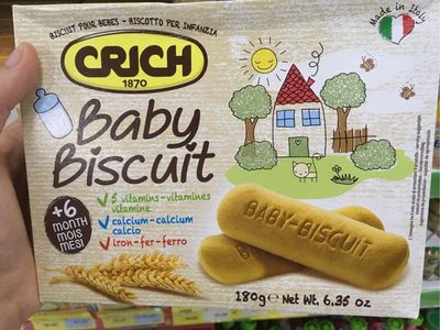 Baby and toddler biscuits 6 months+