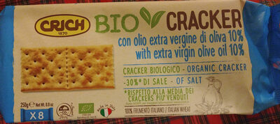 Bio cracker con olio extra vergine di oliva 10% | crich