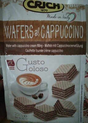 Wafers, cappuccino front packaging