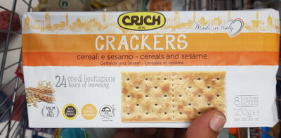 Crackers cereals and sesame