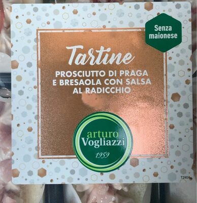 Tartine prosciutto di Praga e bresaola con salsa al radicchio
