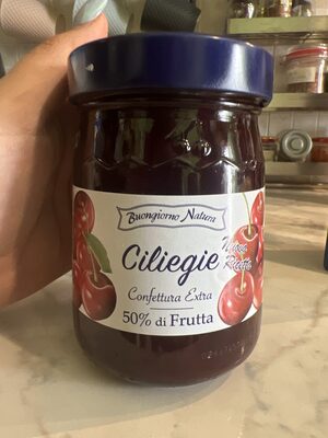 Marmellata ciliegie front packaging