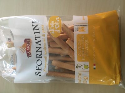 Sfornatini all'olio d'oliva ingredients label