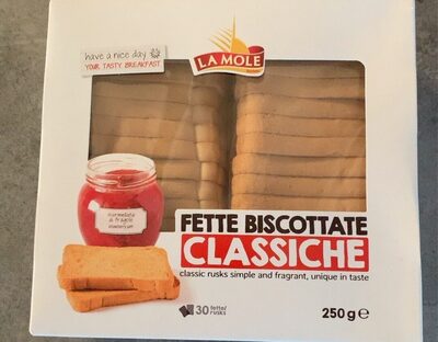 Fette biscottate front packaging