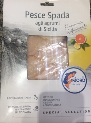 Pesce Spada agli agrumi di Sicilia front packaging