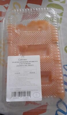 Salmone affumicato front packaging