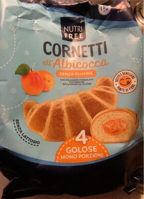 Cornetti all’albicocca front packaging