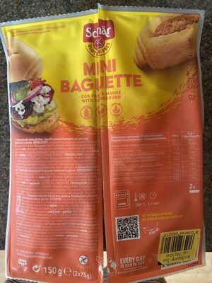 Mini Baguette Aufbackbrot front packaging
