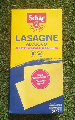 Lasagne all'uovo front packaging