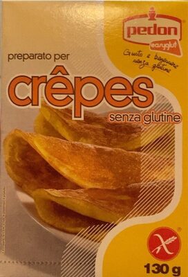 Preparato per crêpes senza glutine front packaging