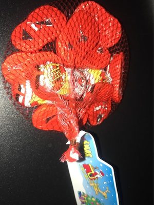 Petits pères noël bonbons de chocolat au lait fourrés