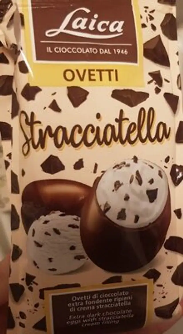 Ovetti al cioccolato front packaging