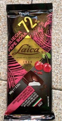 Ciliege pepe rosa 72% amore per ilcioccolato front packaging