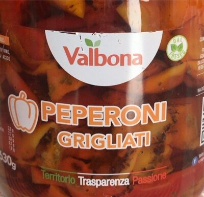 Peperoni grigliati front packaging
