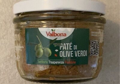 Patè di olive verdi front packaging