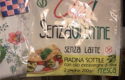 piadina sottile con Olio Extra vergine di Oliva front packaging