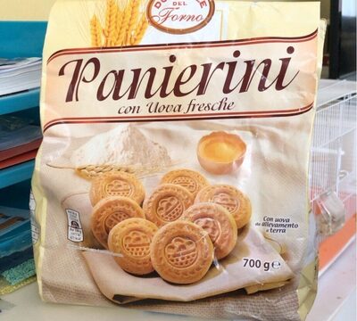 Panierini con uova fresche front packaging