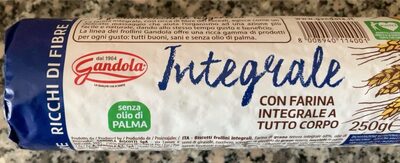 Biscotti Integrale front packaging