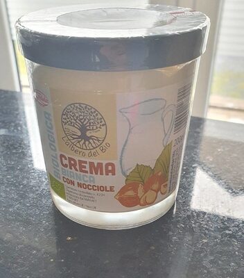 Crema bianca nocciole front packaging