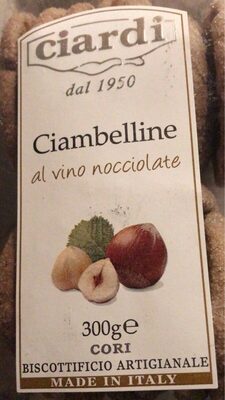 Ciambelline al vino nocciolate