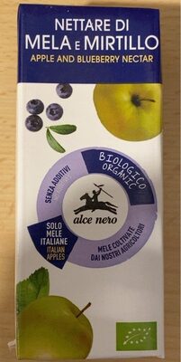 Nettare di mela e mirtillo front packaging
