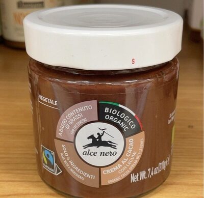 Crema al cacao con legumi front packaging