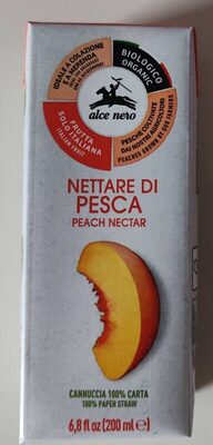 Jus de pêche de bio