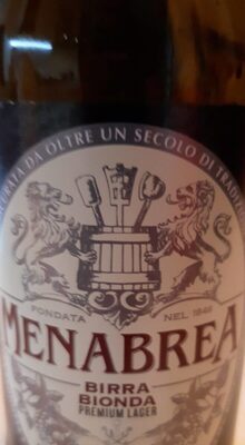 Birra bionda front packaging