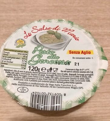 Pesto alla genovese senza aglio