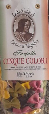 Farfalle cinque colori front packaging