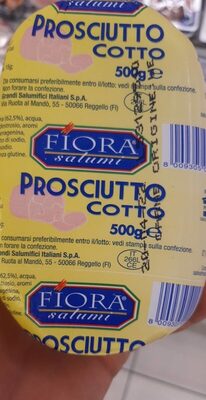 Prosciutto cotto front packaging