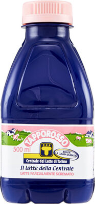 Tapporosso il latte della centrale latte parzialmente scremato