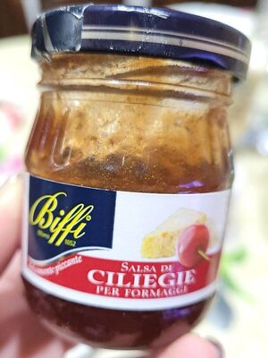 Salsa di ciliegie per formaggi front packaging