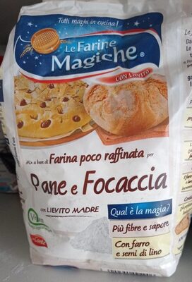 Farina poco raffinata per pane e focaccia