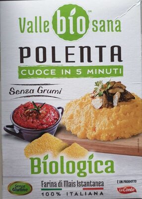 Polenta farina di mais istantanea front packaging