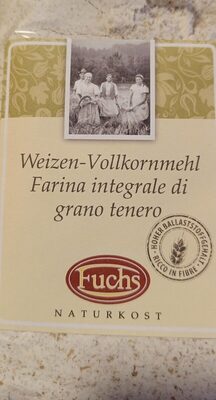 Farina integrale di grano tenero front packaging