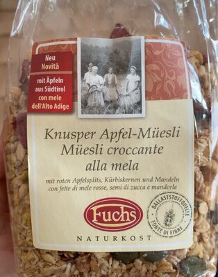 Knusper Apfel-Müesli - Müesli croccante alla mela