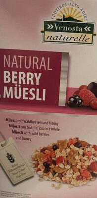 Natural Berry Müesli front packaging