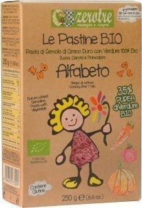 Alfabeto Di Pasta Con Purea Di Verdure Bio