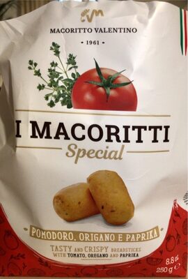 Grissini s rajčaty, oreganem a paprikou krátké