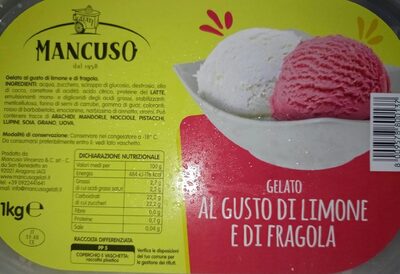 Gelato limone e fragola