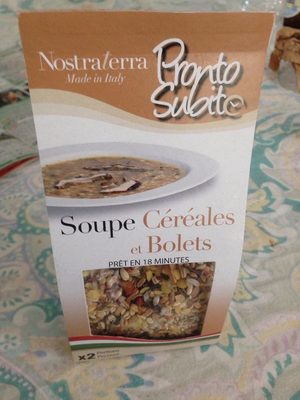 Soupe cereales et bolets
