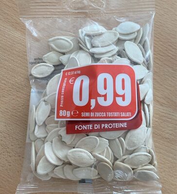 Semi di zucca tostati e salati